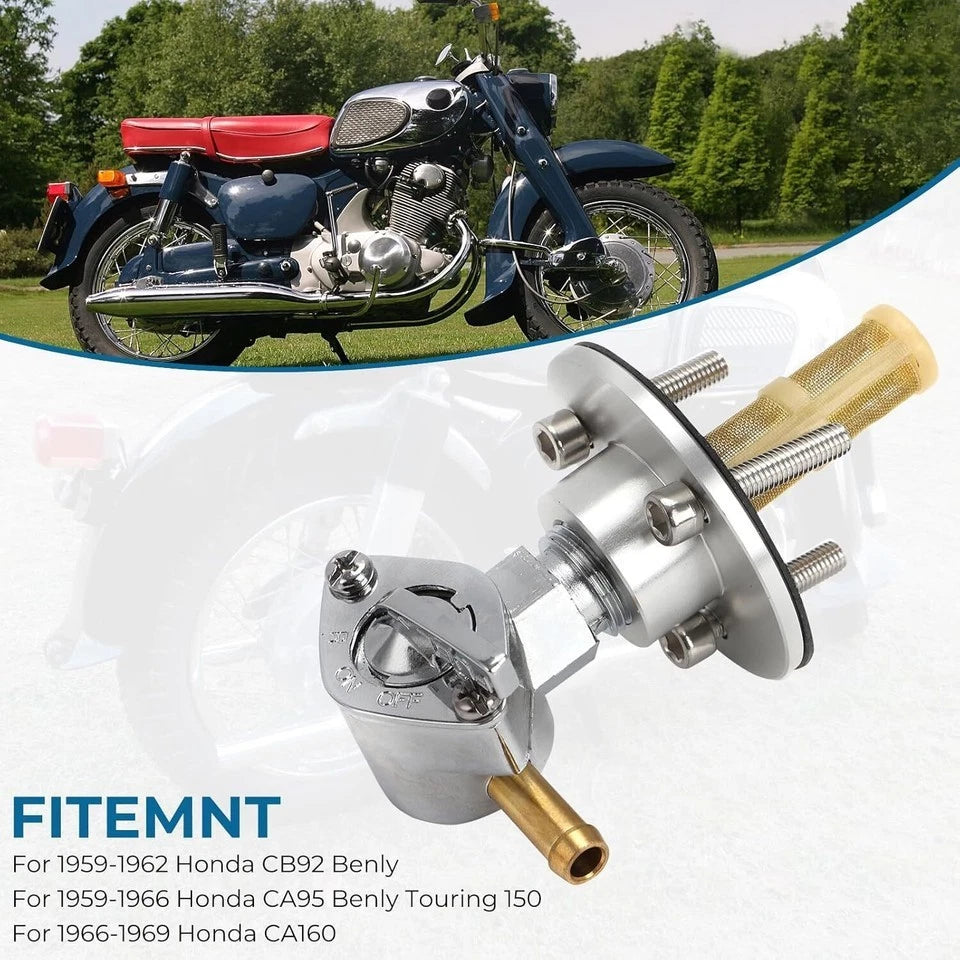 Front Fuel Petcock Valve Adapter Kit for Honda CA95 CA160 CA150