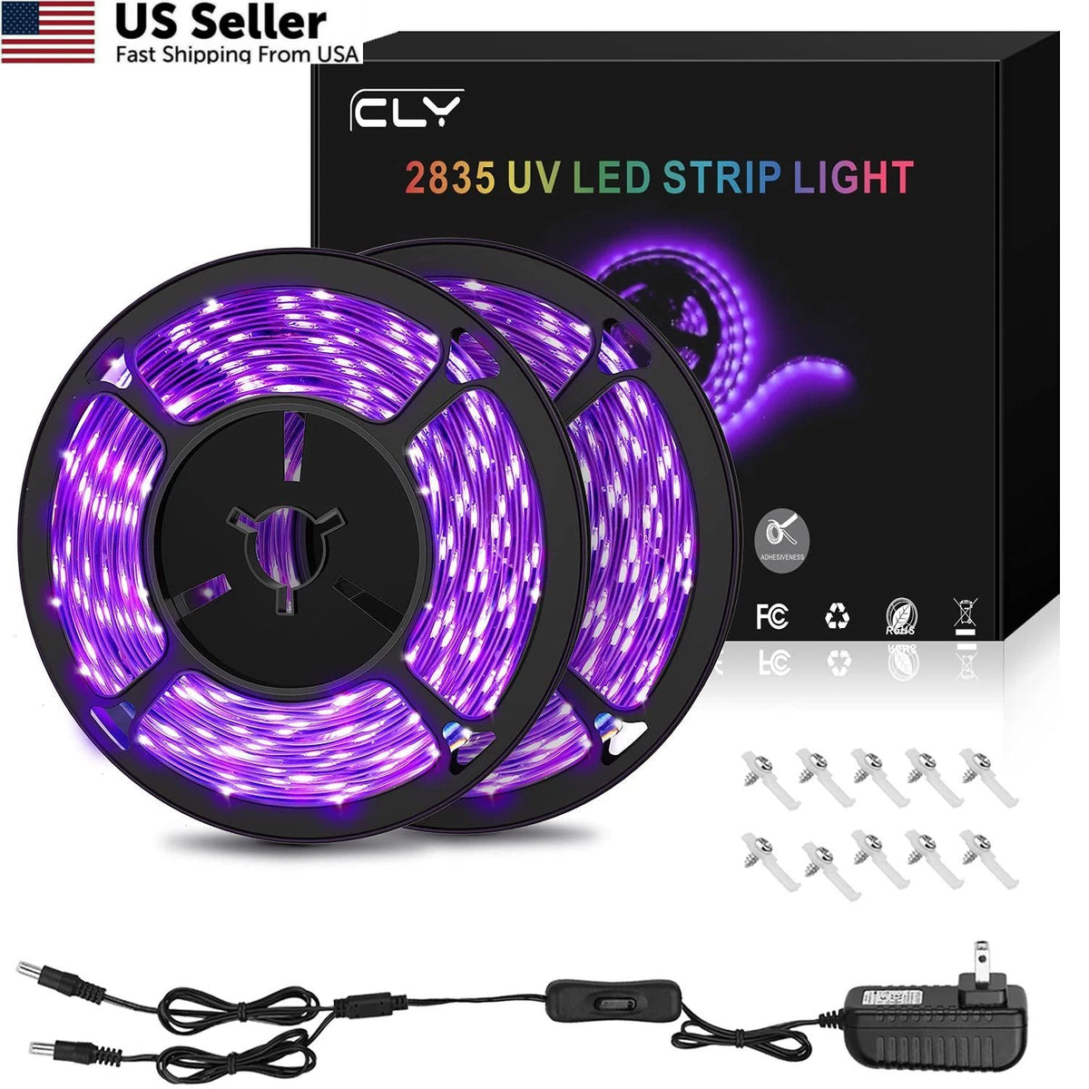 33ft LED UV Black Light Strip Kit for CLY (Pack of 1)