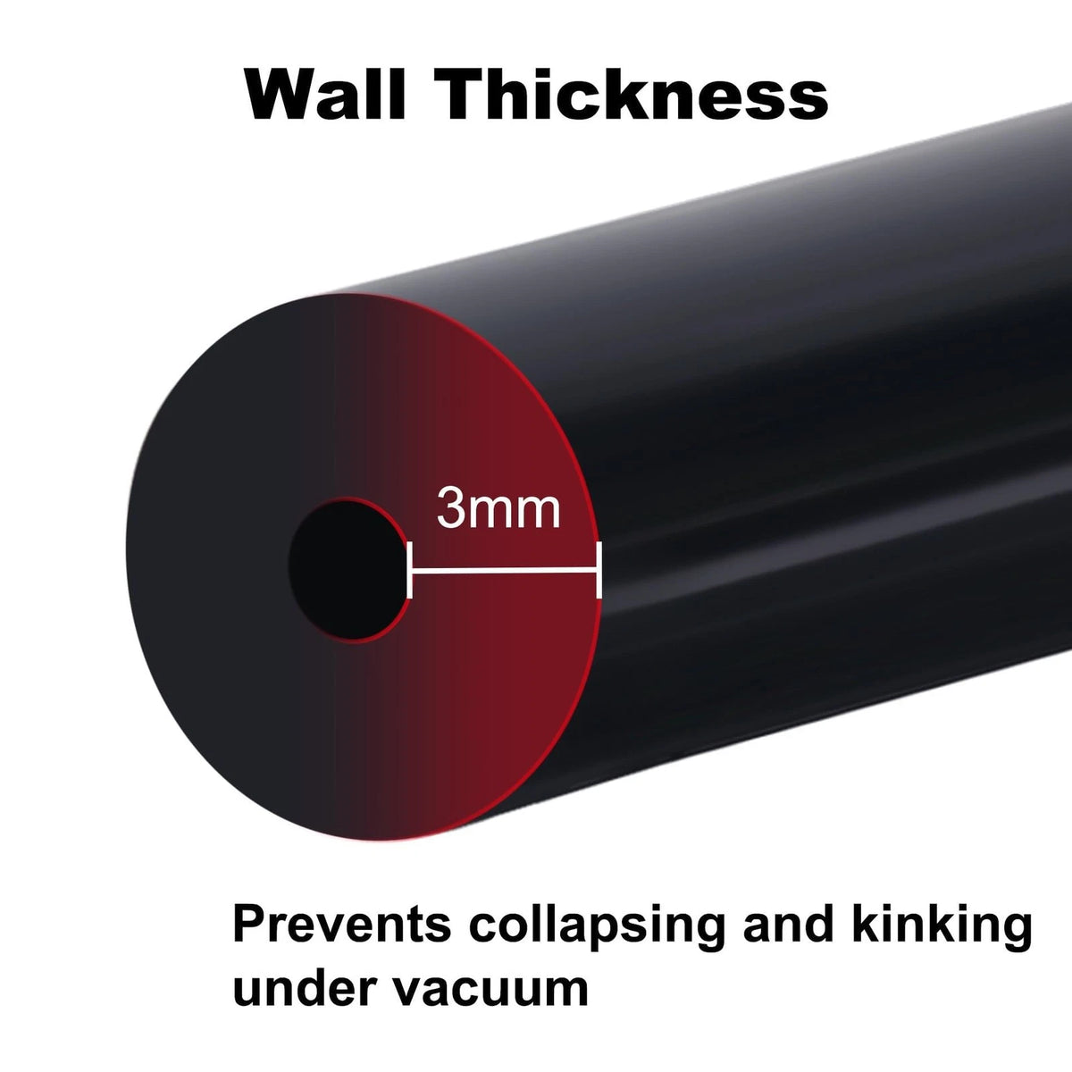 Silicone Vacuum Tubing Hose Line Kit for Automotive (5FT, 130PSI)