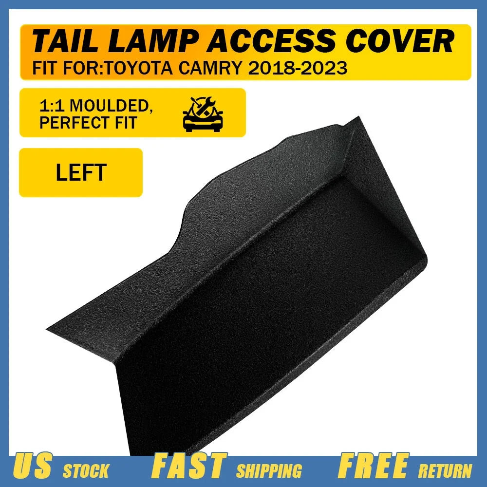LH Rear Combination Lamp Cover for Toyota Camry (2018–2023) Black