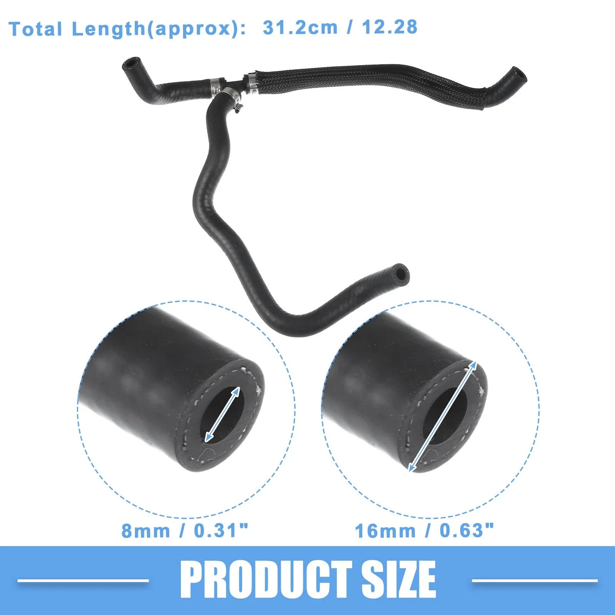 Radiator Coolant Hose No. 17127576363 for BMW 550i (2011–2013)