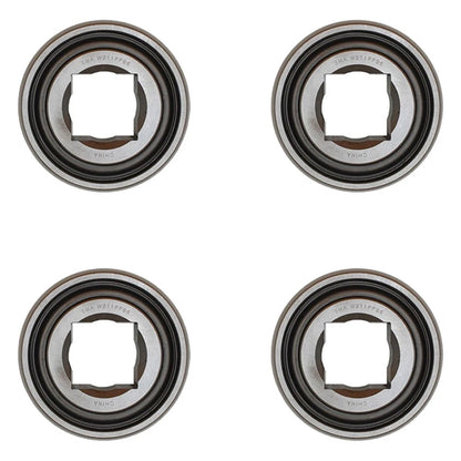 Set of 4 Disc Harrow Bearings 1.500" Square Bore x 1.750" IR x 4.130" OD