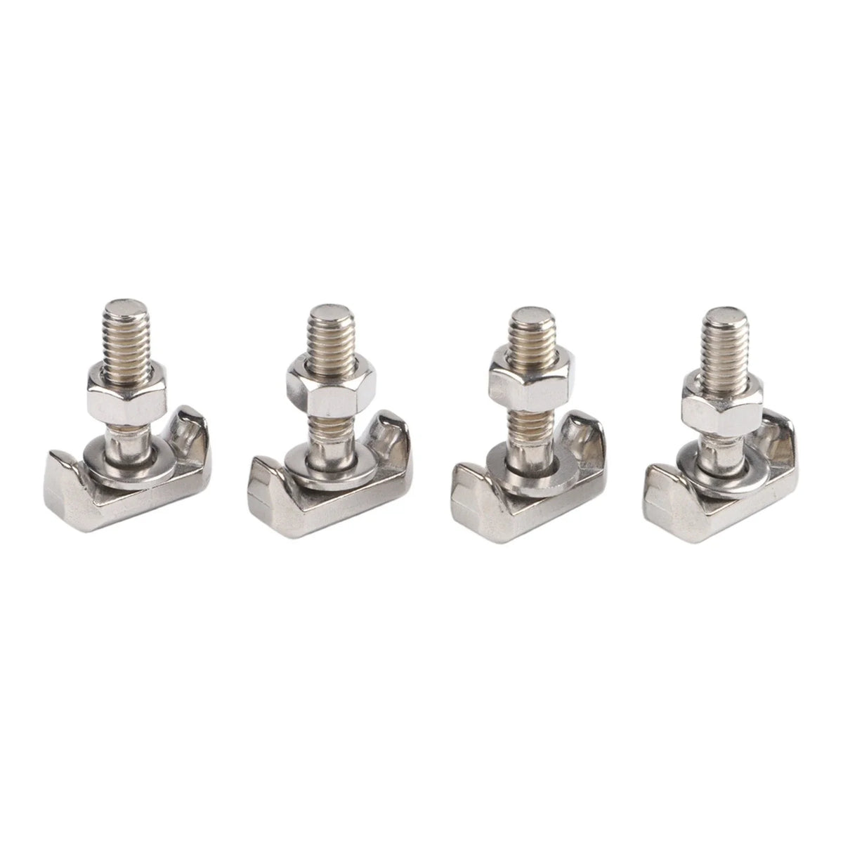 Set of 4 M6 Stainless Steel Battery Connectors for Marine Installation