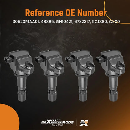 Set of 4 Ignition Coils for Honda Civic/Acura ILX (2012–2015)