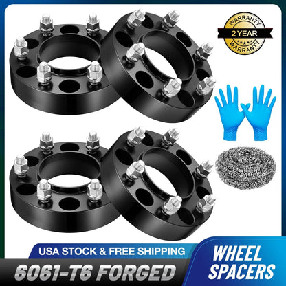 Set of 4 Hubcentric 1.5" Wheel Spacers 6x5.5 12x1.5 for Ford Ranger (2011–2024)