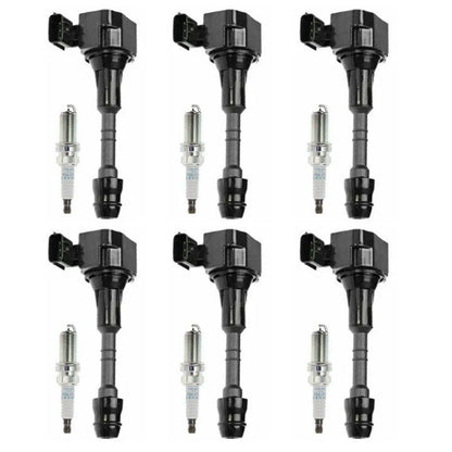 6X Ignition Coil + 6X Spark Plug for Nissan Altima 350Z G35 FX35 (2003–2007) UF349