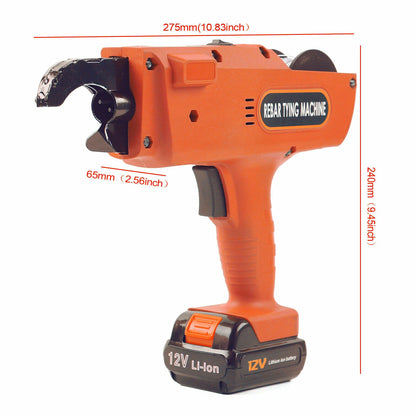 Handheld Rebar Tie Gun for Steel Bar Tying (Automatic, 8-34mm)