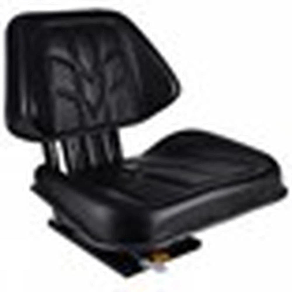 Low Back Seat for Allis Chalmers (Fits All Models) Black Vinyl, Mechanical Suspension