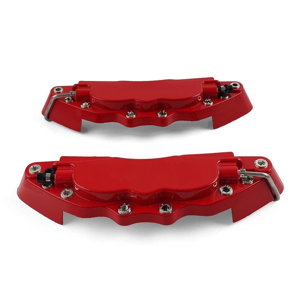 2X Universal Medium Metal Car Disc Brake Caliper Covers