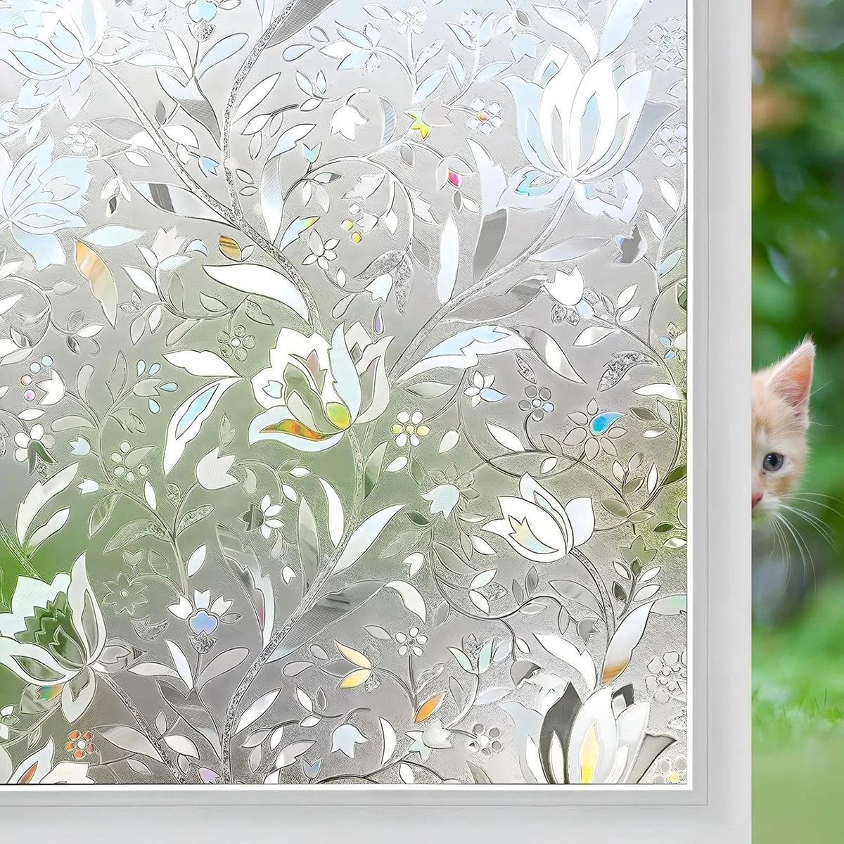 Etched Lace Window Film for Glass (17.5" x 78.7")