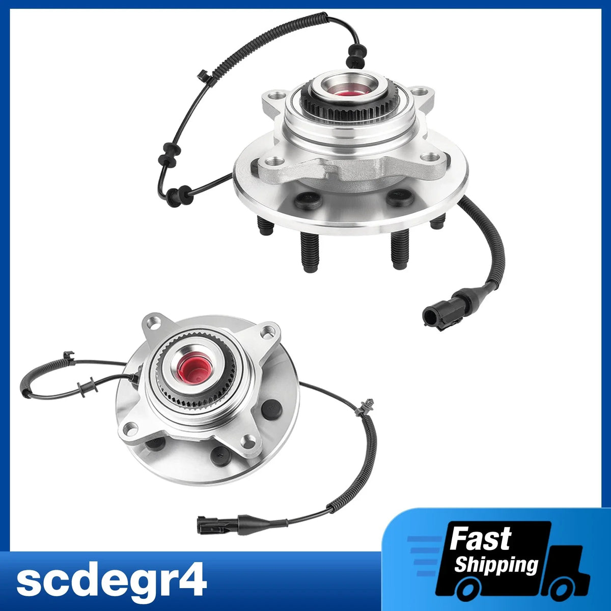 2pcs Front Wheel Hub & Bearing for Ford F-150 Expedition Lincoln Mark LT (2004–2006)