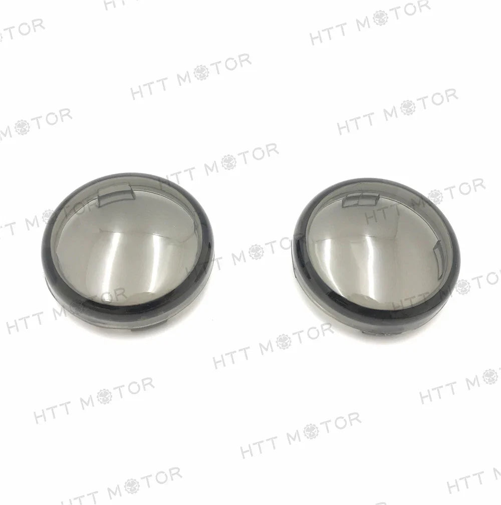 Turn Signal Lens Covers for Harley Softail Dyna Glide Sportsters (2000–2013) Smoke