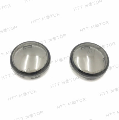 Turn Signal Lens Covers for Harley Softail Dyna Glide Sportsters (2000–2013) Smoke