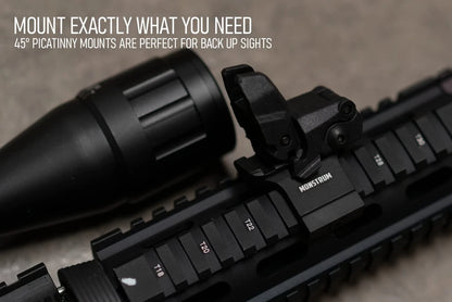 45 Degree Offset Picatinny Rail Mount for