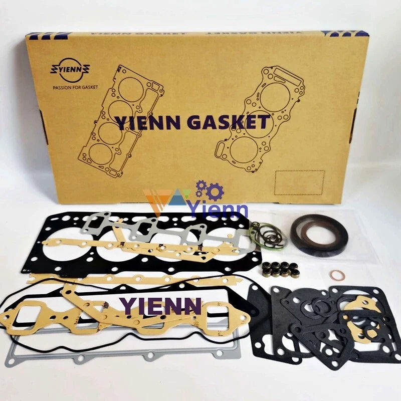 Overhaul Engine Gasket Kit for Bobcat S175 S185 T180 (Upper 6676059, Lower 7003006)