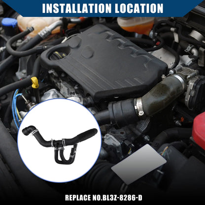 Radiator Coolant Hose for Ford F-150 6.2L V8 (2011–2014) Rubber Black