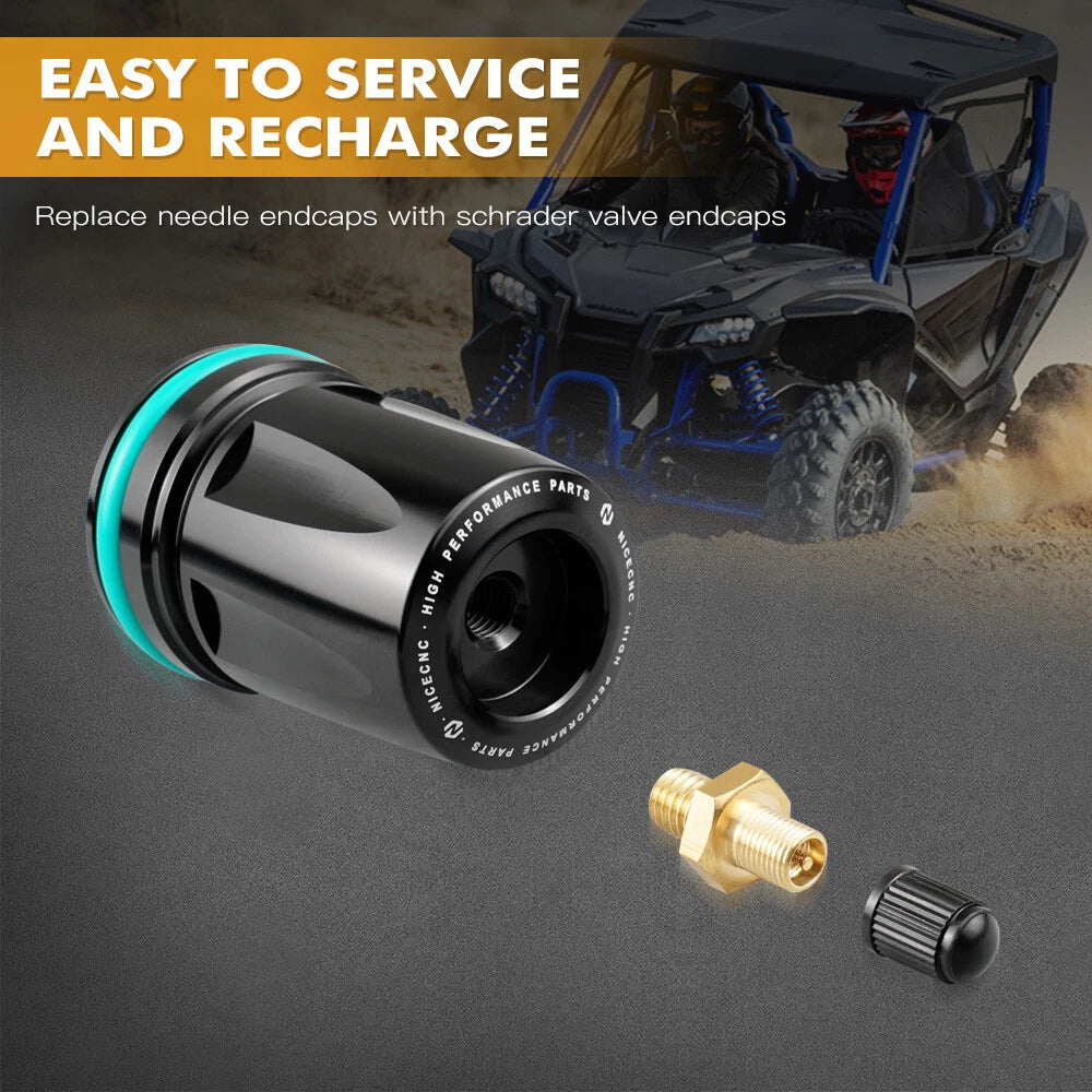 2X Nitrogen Reservoir Expansion End Caps for Honda Talon 1000X (2019–2023)