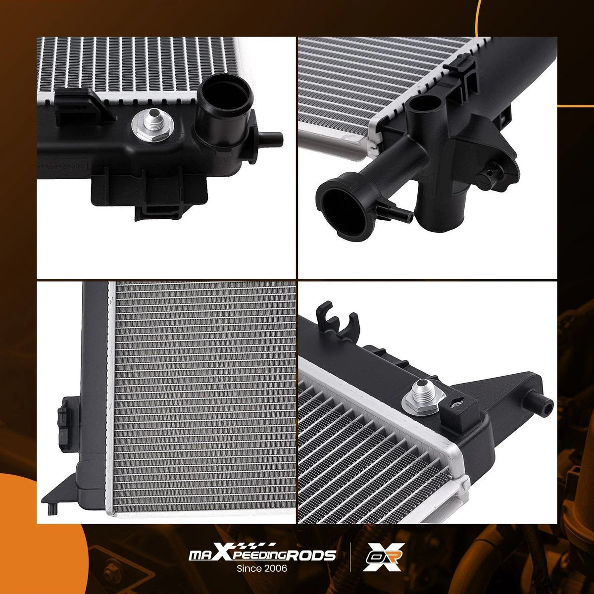 Coolant Radiator for Kia Sedona 3.3L V6 (2015–2021) Cross Flow