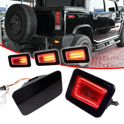 Rear Bumper for Hummer H2 (2005–2009) - Black with LED Signal Lights