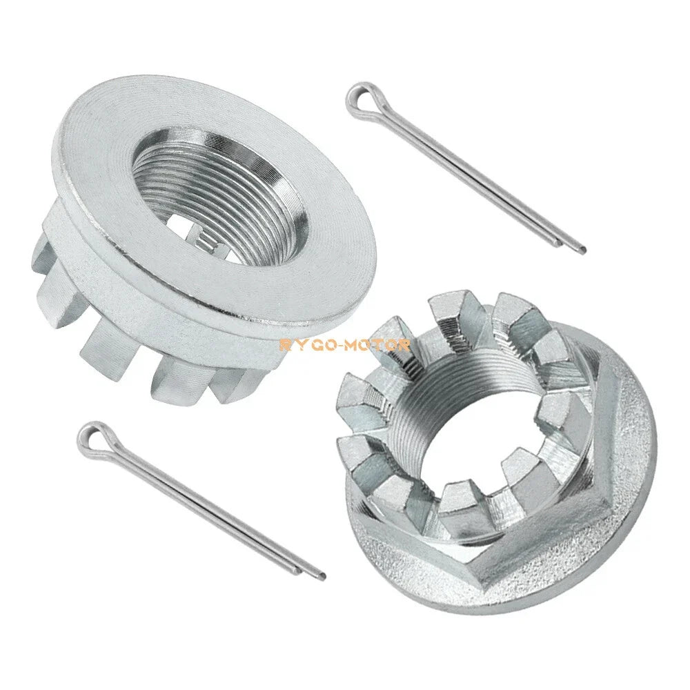 Rear Wheel Axle Nuts w/ Pin for Honda ATV Foreman 400 450 500 520 (1998–2009) #90304-HM7-A10