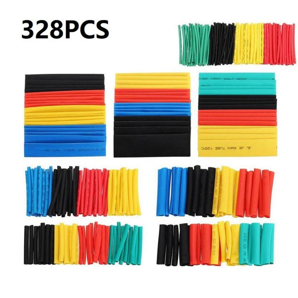 328PCS Polyolefin Heat Shrink Tubing Set for Wire Insulation