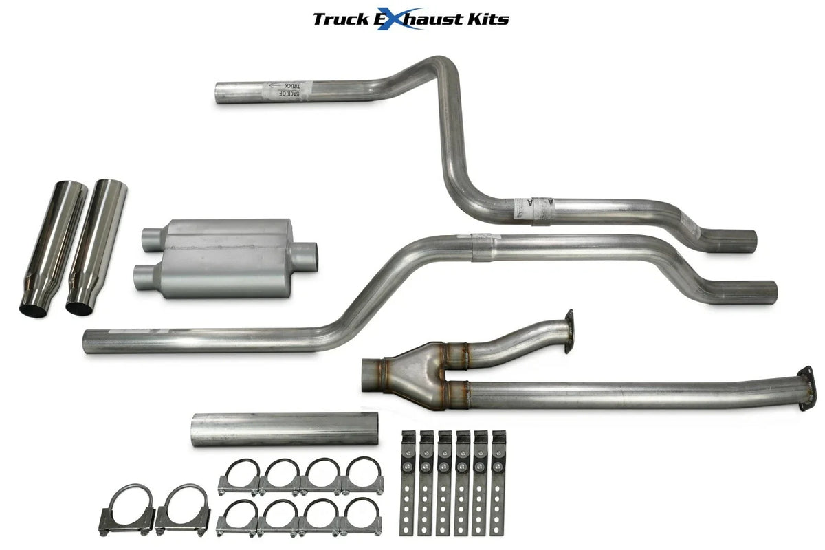 Dual Exhaust Kit for Toyota Tundra (2014–2021) 2.5" Rolled Tip