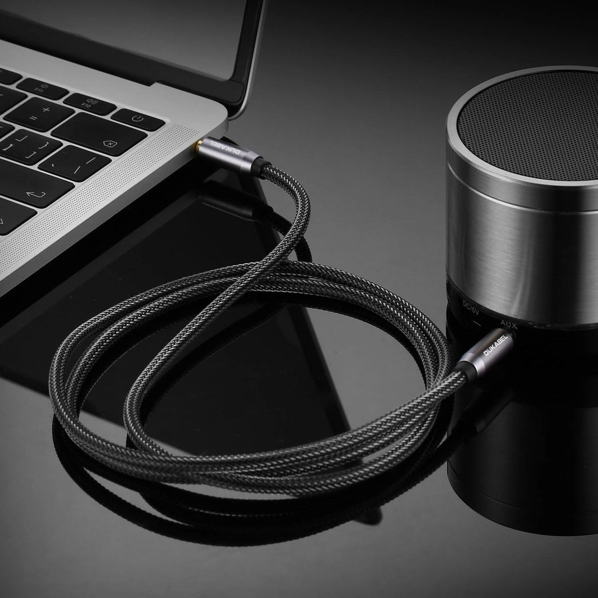3.5mm Aux Cable for Car Home (4ft, Nylon Braided)