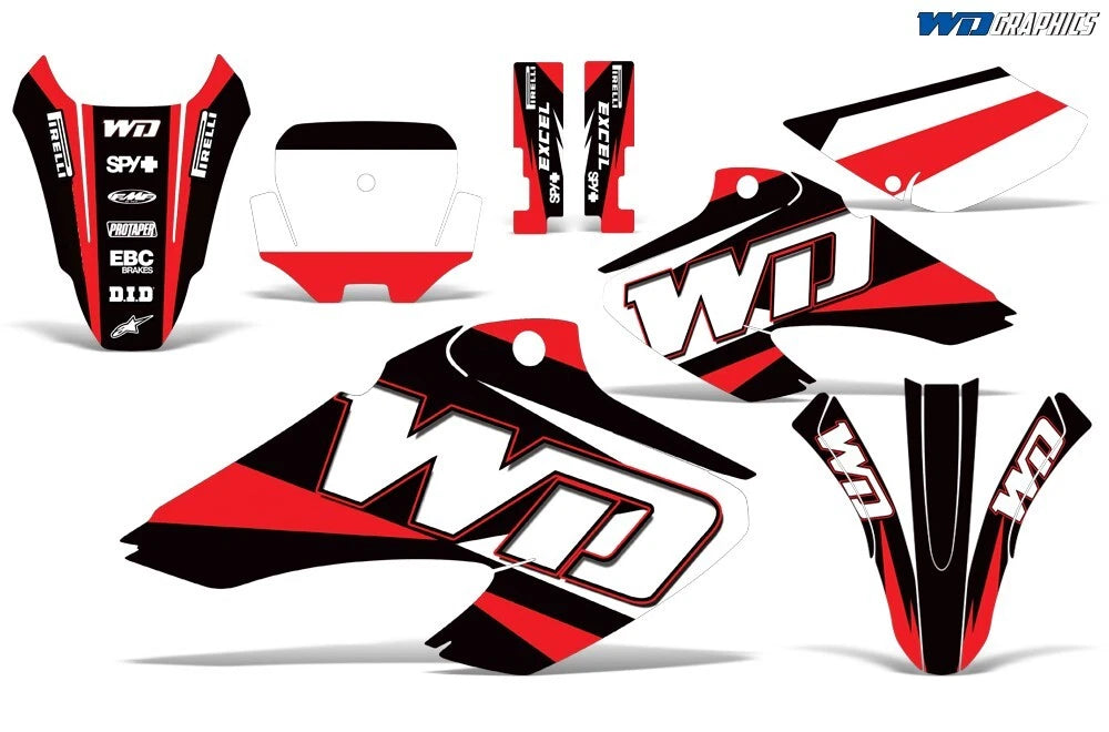 Graphic Stickers +#PLT Decals for Honda XR80R XR100R (2001–2003)