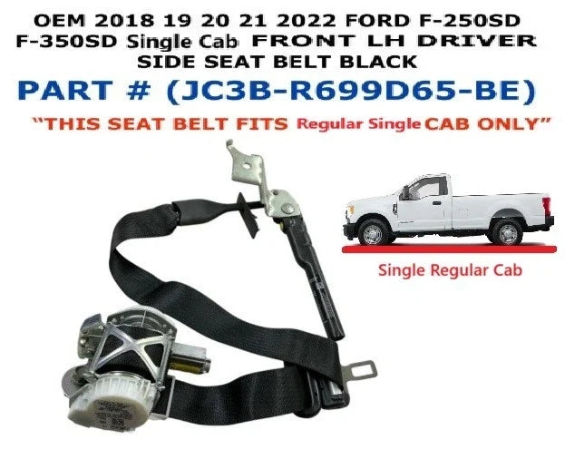 Front Left Side Seat Belt for Ford F250 F350 (2018–2022)