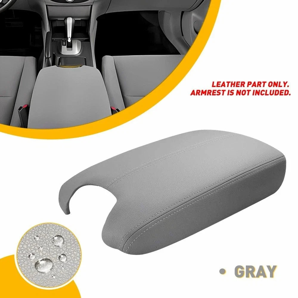Armrest Lid Cover for Honda Accord (2008–2012) Gray Leather EXV