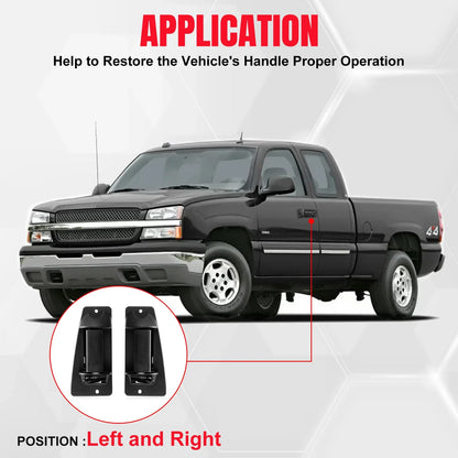 2X Rear Outside Door Handles for Chevy Silverado GMC Sierra (1999–2007)