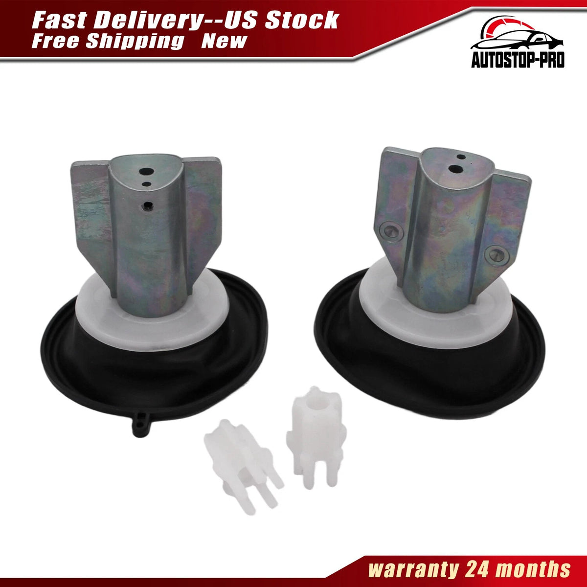 2 Carburetor Diaphragm Vacuum Valve Slides for Kawasaki KVF650F 4x4i (2005–2013)