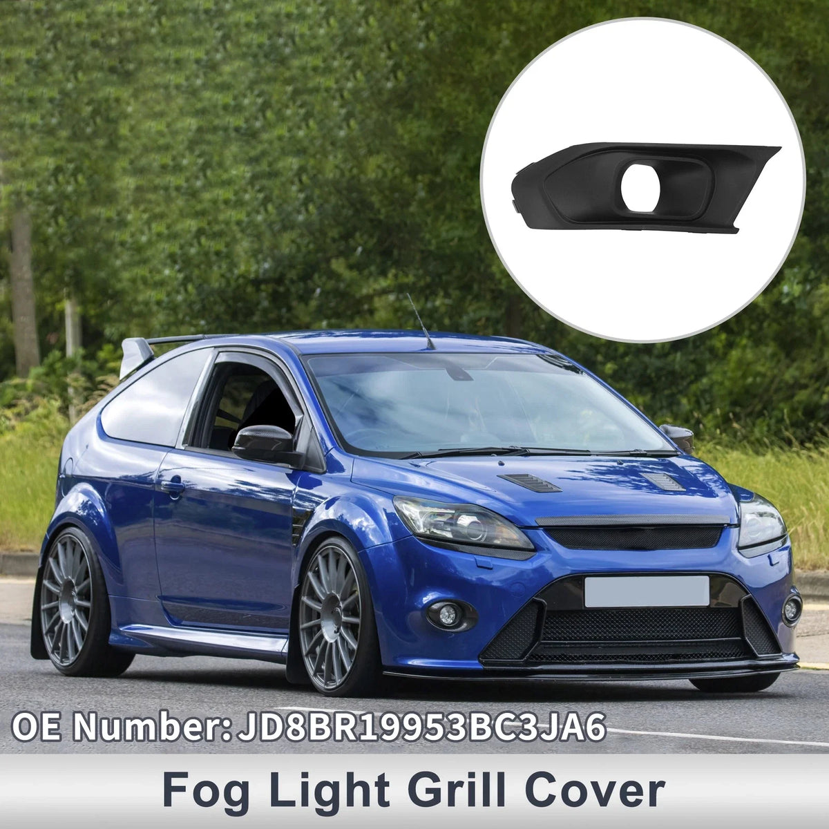 1 Pc Fog Light Grill for Ford Escort (2019) No.JD8BR19953BC3JA6