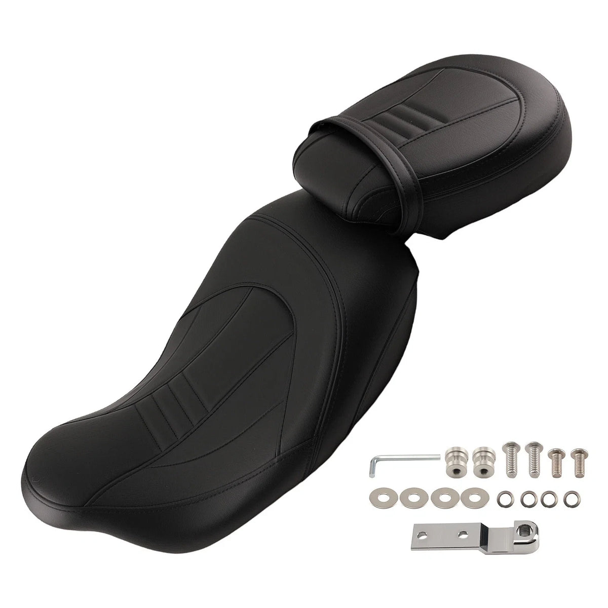 Leather Seat for Harley Touring (2009–2024) Black Tapered Nose