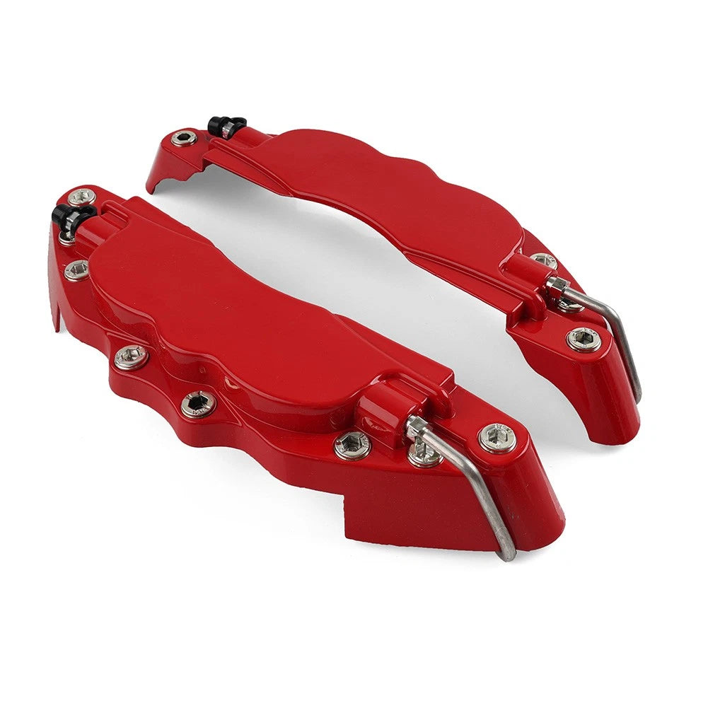 2X Universal Medium Metal Car Disc Brake Caliper Covers