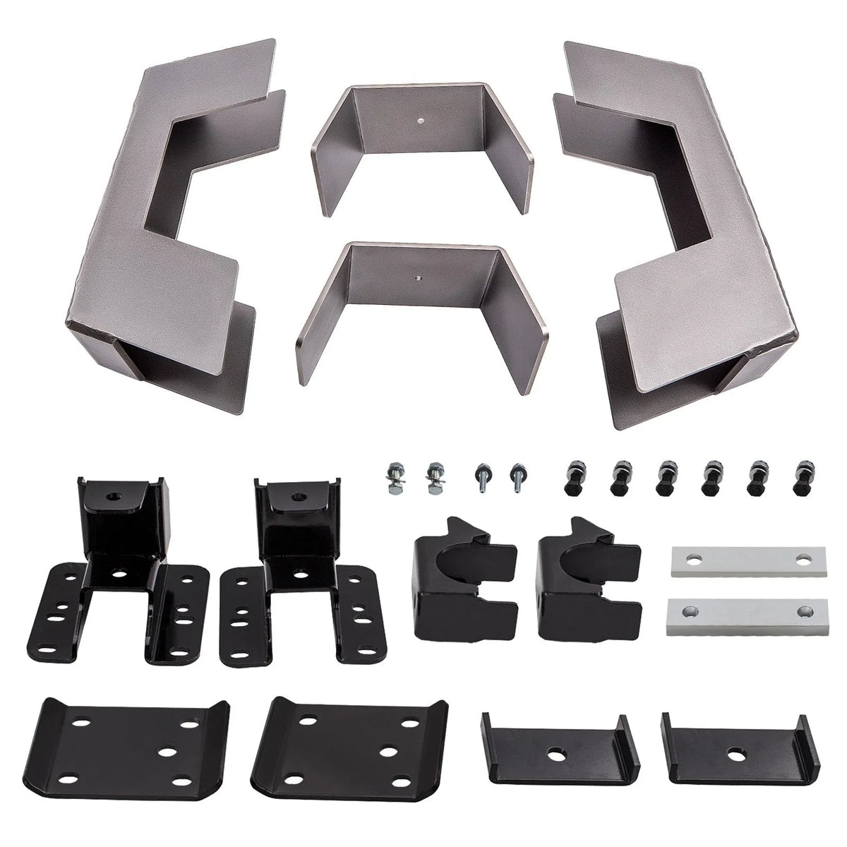 6" Drop Axle Flip Under Bed C Notch Lowering Kit for Silverado Sierra (2007–2018)