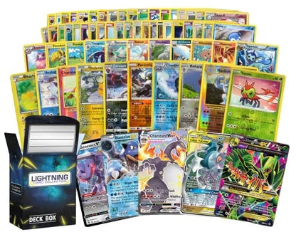 50 Pokemon Cards Bundle with Rare Legendary Card