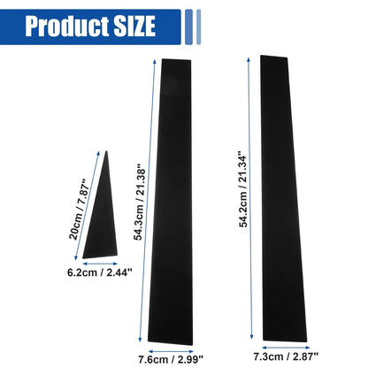 Glossy Black Door Window Pillar Post Covers for Toyota Sienna (2004–2010) 723115420920