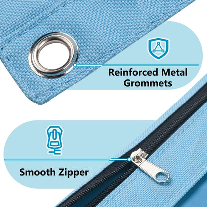 3 Ring Binder Pencil Pouch for Forvencer (Clear, Green)