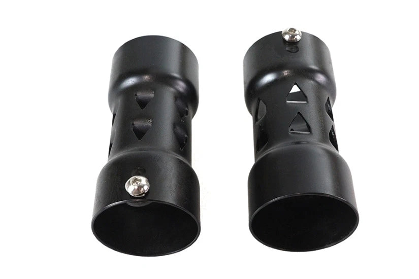 Set of 2 V-Slot 2-1/4 Inch Steel Pipe Baffle for Harley Davidson