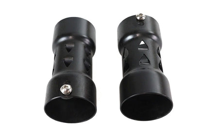 Set of 2 V-Slot 2-1/4 Inch Steel Pipe Baffle for Harley Davidson