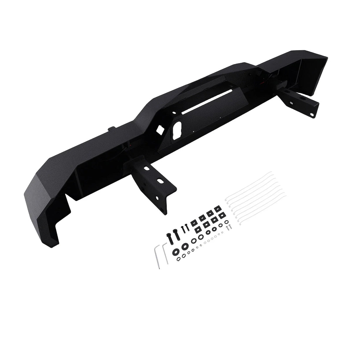 Powder Coated Steel Rear Bumper with LED Lights for Toyota Tacoma (2016–2023)