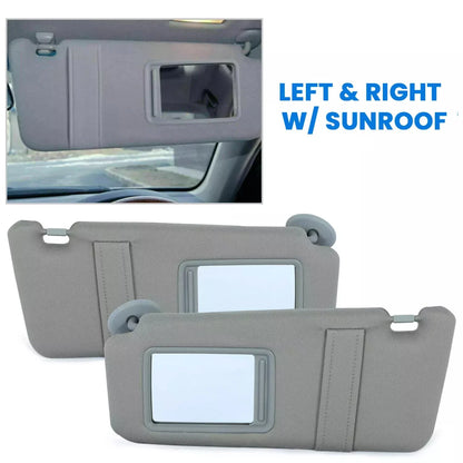 Sun Visor Pair for Toyota Camry (2007–2011) Left & Right Side with Sunroof