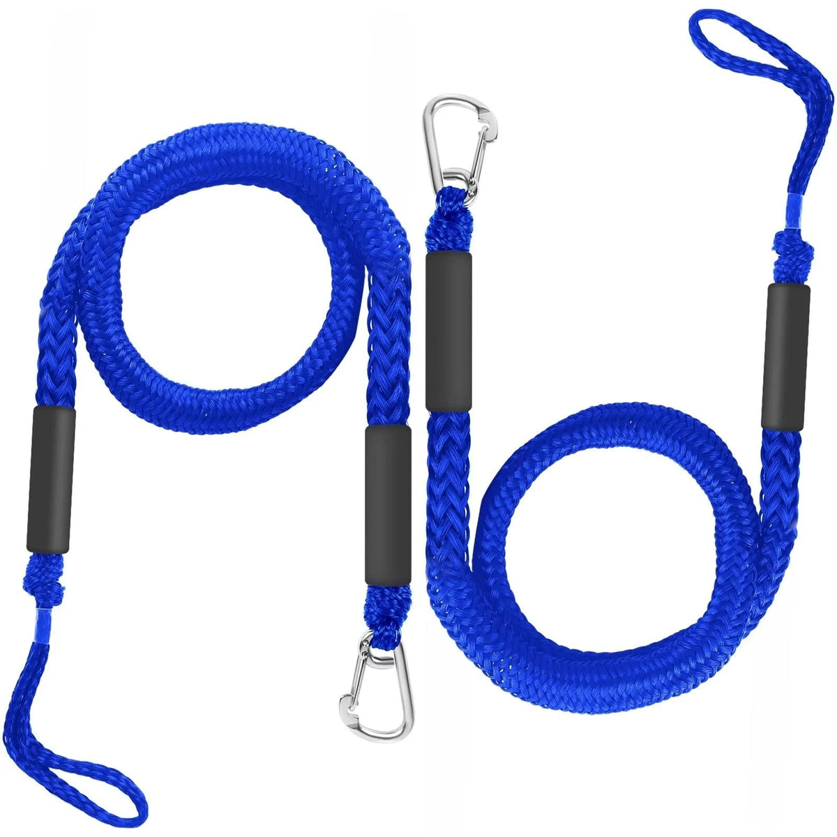 2X Boat Bungee Dock Lines for Jet Ski (4ft stretches to 5.5ft)