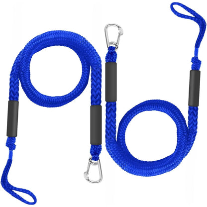 2X Boat Bungee Dock Lines for Jet Ski (4ft stretches to 5.5ft)