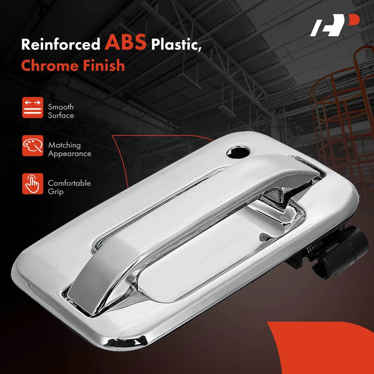 Chrome Exterior Door Handle for Ford F-150, Lincoln Mark LT (2004–2008) - 6L3Z1522404ABCH, 91072