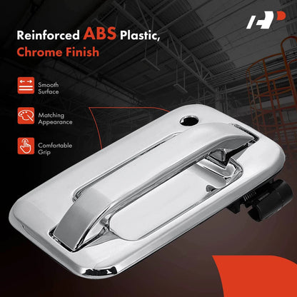 Chrome Exterior Door Handle for Ford F-150, Lincoln Mark LT (2004–2008) - 6L3Z1522404ABCH, 91072