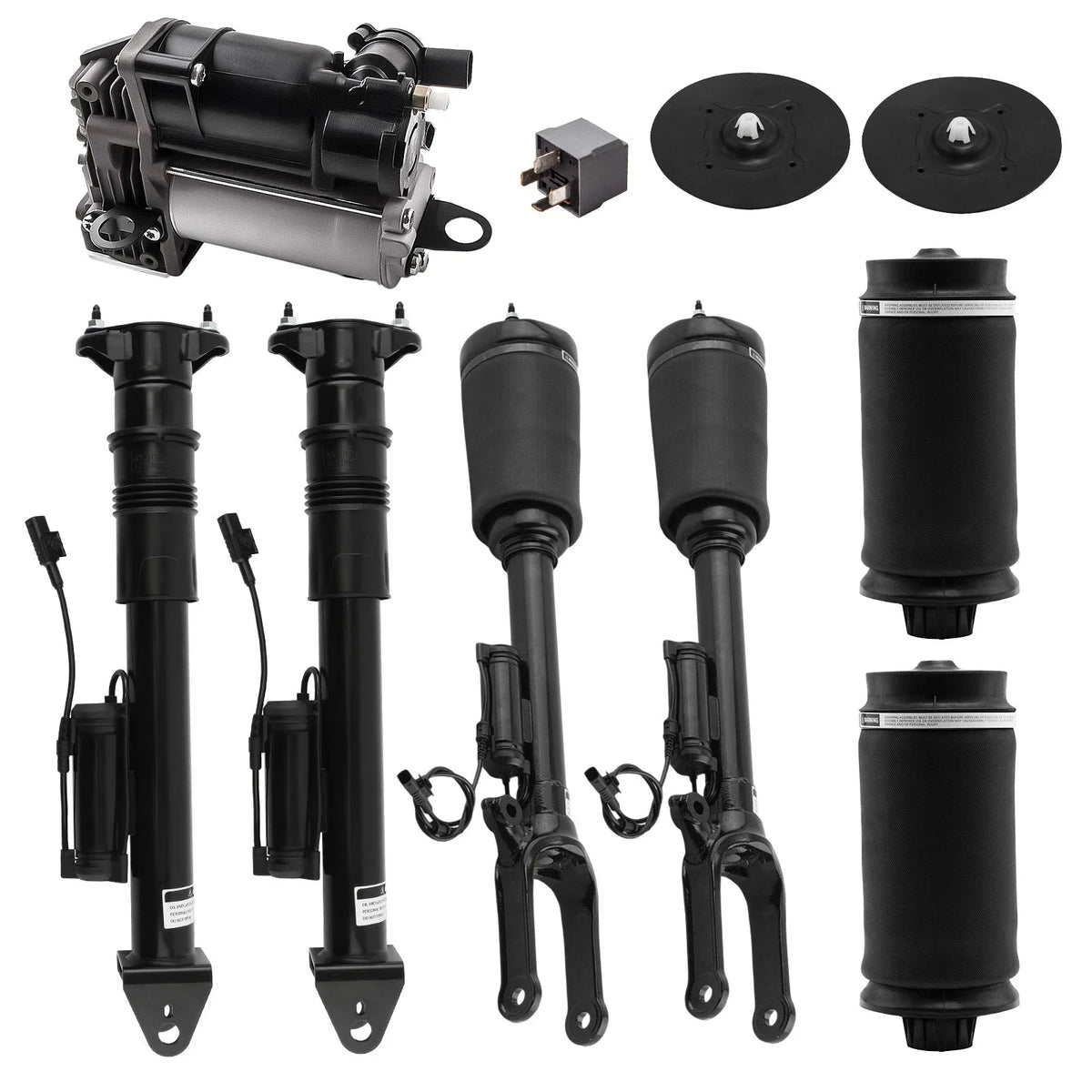 Air Suspension Compressor Air Spring Bag Set for Mercedes GL ML320 (2007–2012)