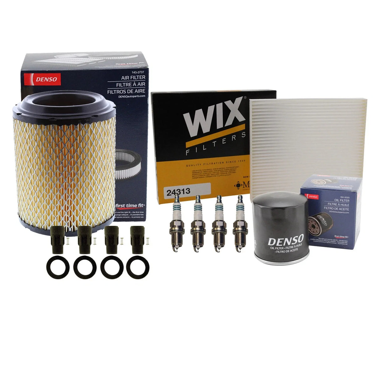 Tune Up Kit with 4 NGK Spark Plugs & Boots for Dodge Caliber Compass Patriot (2007–2017)