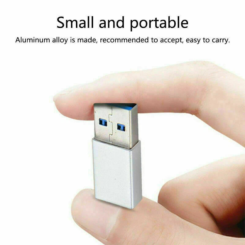 2 Pack USB C 3.1 Type C Female to USB 3.0 Type A Male Adapter